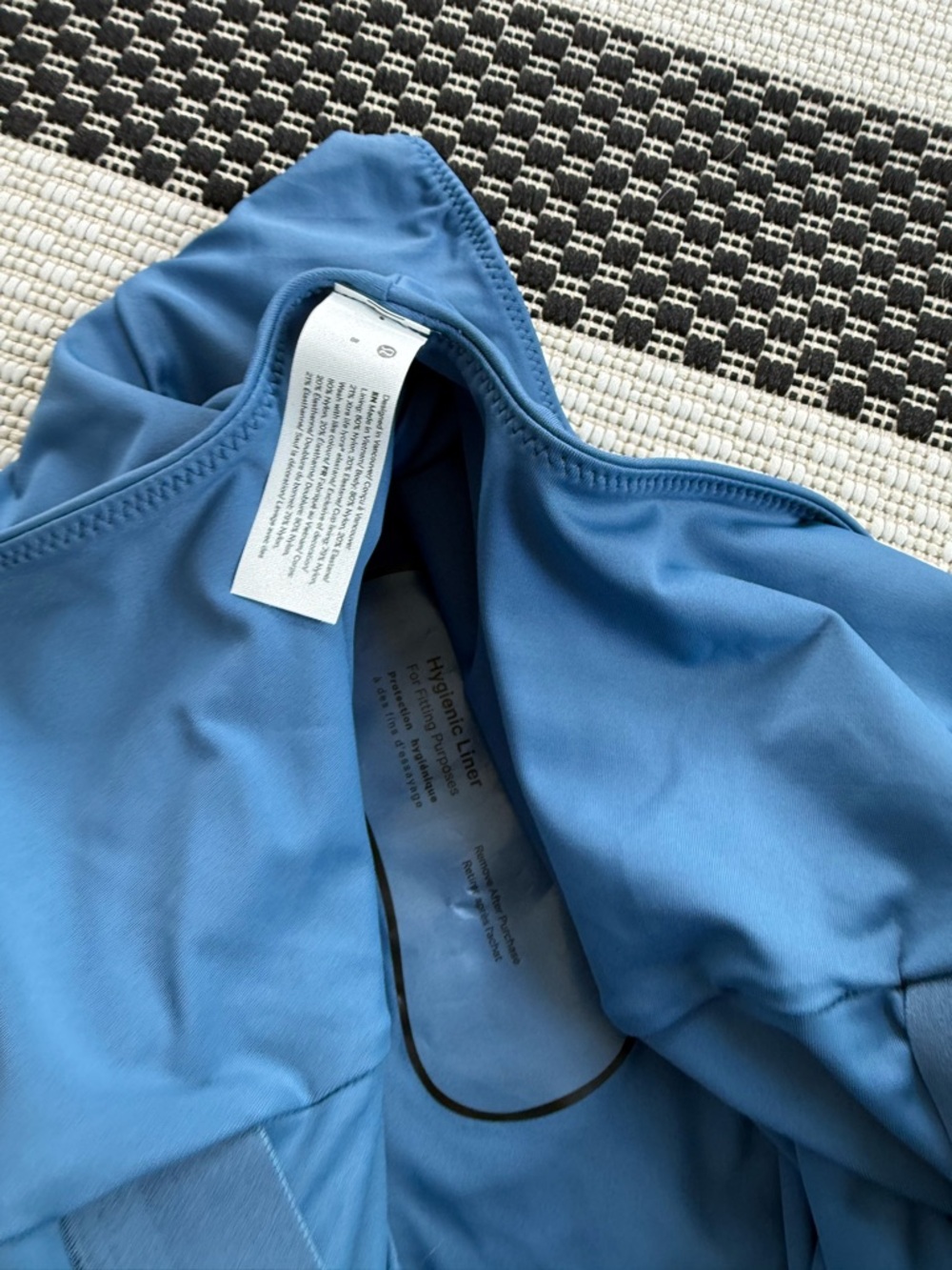 Lululemon Waterside V-Neck One Piece Swimsuit Blue Size 8 NWT - Picture 8 of 8